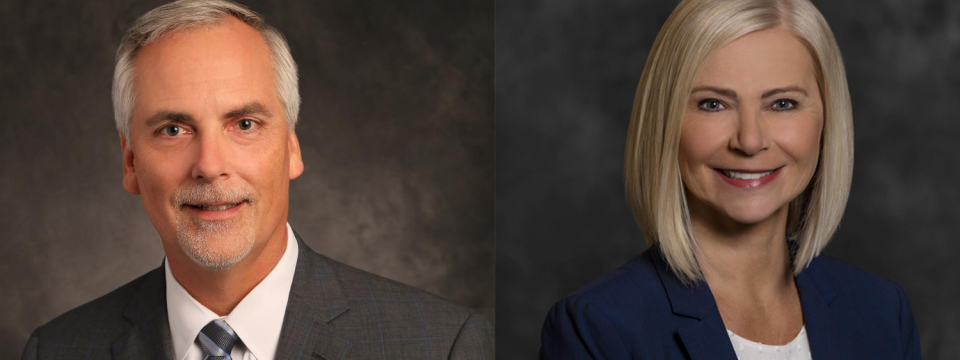 Joe Johnson and Erika Skula have new leadership positions in the West Florida Division of the AdventHealth network of health-care institutions. [Photo: AdventHealth News]