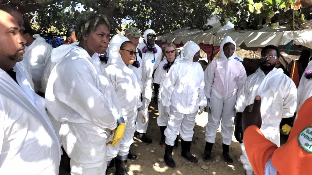 ADRA Skilled Volunteers Deployed for Oil Spill Cleanup in Tobago