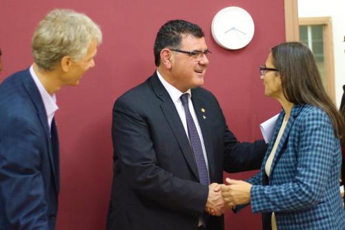 Deputy-Mayor of Larnaca meets MaricaBranislav Mirilov